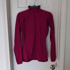 Nike Pro Dri-Fit Half Zip Trainer Jacket - Pink Polka Dots - Small